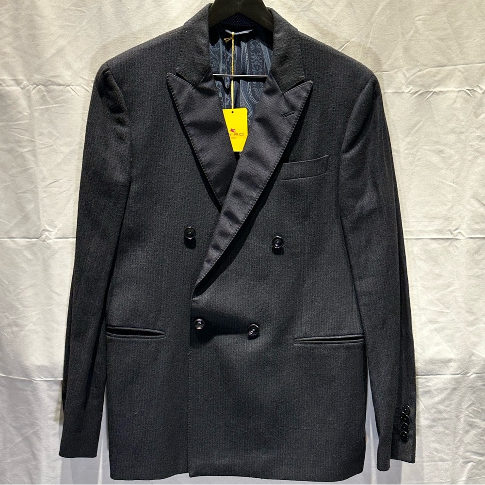 NWT ETRO Double Breasted Tux Paisley Jacket